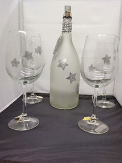 Metallic Silver Stars Reimagined 5pc Bar Set