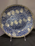 Eloquent Blue Hand Designed 2 Pc Display Plates