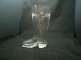 Fern Leaf Engraved Crystal Boot Figurine - FayZen's Kreations