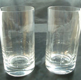 Embossed Crystal Water Glass 4 pc Set - FayZen's Kreations