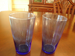 Libbey Dark Blue Colored Glass Set - FayZen's Kreations