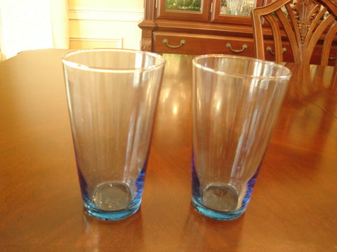Light Blue Colored Glass 6 Pc Set - FayZen's Kreations