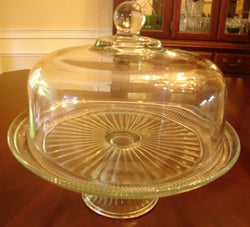 Anchor Hocking Canton Cake Plate with Dome - FayZen's Kreations