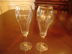 Bride & Groom Etched Toasting Flutes - FayZen's Kreations