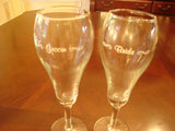 Bride & Groom Etched Toasting Flutes - FayZen's Kreations