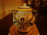 Urn-Shaped Colorfully Decorated Jar and Top - FayZen's Kreations