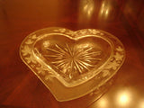 Heart-Shaped Dessert Dish With Frosted & Embossed Flowers - FayZen's Kreations