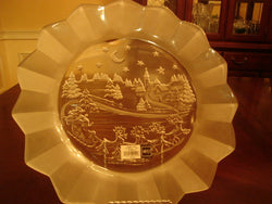 Mikasa Embossed Silent Night Christmas Platter - FayZen's Kreations