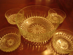 Arcoroc Cut Crystal Salad Bowl 5 Piece Set - FayZen's Kreations