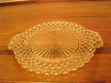 Windsor Diamond Serving Platter by Jeannette Glass Company - FayZen's Kreations