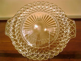 Windsor Diamond Serving Platter by Jeannette Glass Company - FayZen's Kreations