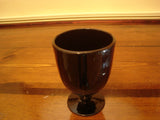 Footed Black Water Goblet 5pc Set - FayZen's Kreations