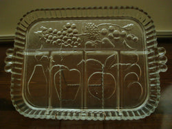 Indiana Glass Tiara Relish Tray with Vintage Pressed Glass Pattern - FayZen's Kreations