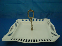 Wavy Edge Square Tidbit Tray with Crest Designs - FayZen's Kreations