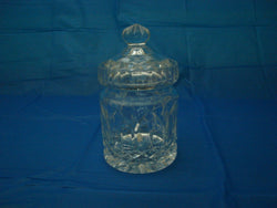 Cut Crystal Biscuit Barrel Jar and Lid - FayZen's Kreations