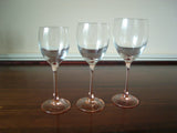 Luminarc Pink Rose Crystal 7 pc Wine Glass Set - FayZen's Kreations