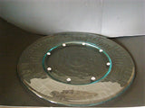 Line-Embossed Serving Platter with Crystal Beads and Dome - FayZen's Kreations