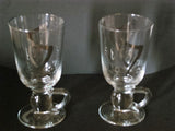 Irish Coffee Mugs With Etched Harp & Clover Design - FayZen's Kreations