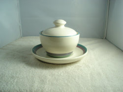 Pfaltzgraff Sugar Bowl with Top and Saucer - FayZen's Kreations