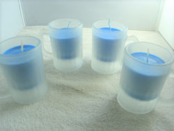 Frosted Espresso Cup Container Candle Set - FayZen's Kreations