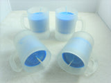Frosted Espresso Cup Container Candle Set - FayZen's Kreations
