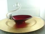 Swan Soap Dish with Clear Head and Red Body - FayZen's Kreations