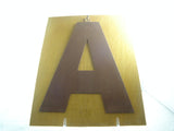 Rustic Letter on Painted or Stained Birch Wood Plaque - FayZen's Kreations