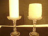 "Adorable" Raised Pillar Candle Holder Pair - FayZen's Kreations