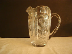 "Elegant Leaves" Crystal Water Pitcher - FayZen's Kreations