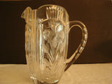 "Elegant Leaves" Crystal Water Pitcher - FayZen's Kreations