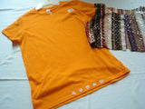 Ladies 2-pc T-Shirt Set with Multi-Colored Metallic Vest plus Necklace Set and Bracelet - FayZen's Kreations