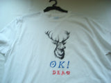 "OK Dear" Hand Crafted Men's T-Shirt plus Men's Leather Necklace - FayZen's Kreations
