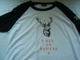 "I Bin Ah Huntin U" Men's Baseball T-Shirt plus Leather Leaf Necklace - FayZen's Kreations