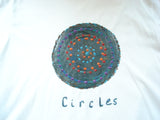 "Circles" Unique Hand Painted Unisex T-Shirt with Necklace Set - FayZen's Kreations