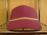 Ivory Woven Trim on Violet Baseball Hat - FayZen's Kreations