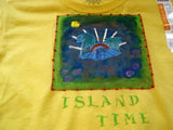 "Island Time" Hand-Painted Youth T-Shirt - FayZen's Kreations
