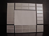 Silver Vinyl Tile Decorated Black Wood Picture Frame - FayZen's Kreations