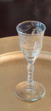 Etched Crystal Sherry Cordial Glass Set - FayZen's Kreations
