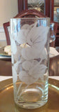 Elegant Floral Etched Cylinder Vase - FayZen's Kreations