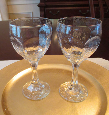 Hammered Texture Footed Wine Glass Set - FayZen's Kreations