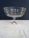 Raised Lead Crystal Faceted Fruit Bowl with Decorative Stem & Foot - FayZen's Kreations