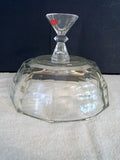Raised Lead Crystal Faceted Fruit Bowl with Decorative Stem & Foot - FayZen's Kreations