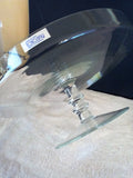 Toscany Etched Hand-Blown Domed Crystal Cake Platter - FayZen's Kreations