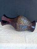 Scalloped Edge Embossed Metal Urn Shaped Vase - FayZen's Kreations