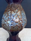 Scalloped Edge Embossed Metal Urn Shaped Vase - FayZen's Kreations
