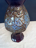 Scalloped Edge Embossed Metal Urn Shaped Vase - FayZen's Kreations
