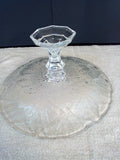 "Bubbles & Leaves" Raised Fruit Bowl with Center Handle - FayZen's Kreations