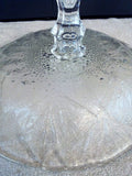 "Bubbles & Leaves" Raised Fruit Bowl with Center Handle - FayZen's Kreations