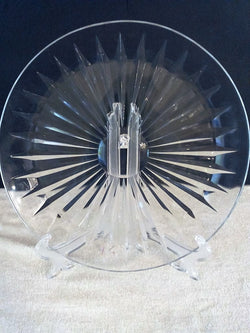 Vaugh Lambert Cut Crystal Sunburst Platter - FayZen's Kreations