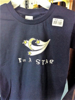 "I'm A Star" Youth Hand Crafted T-Shirt - FayZen's Kreations